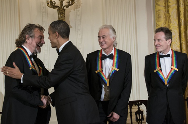A legrangosabb amerikai kulturális díjat adta át Barack Obama a Led Zeppelin tagjainak