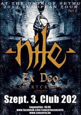 Nile, Ex Deo: ókort idéző death metal bandák a Club 202-ben