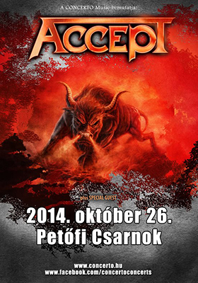 Október 26-án a PeCsában lép fel az Accept