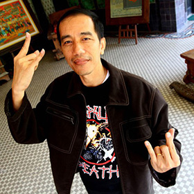 A Metallica, a Napalm Death és a Lamb Of God fanatikus rajongója az új indonéz elnök