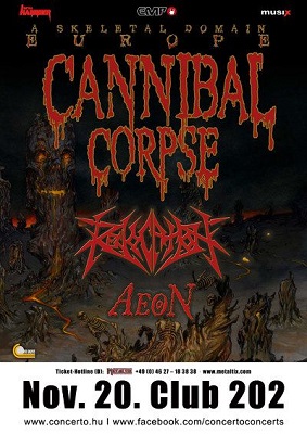 Cannibal Corpse: kellemes mészárlás a Club 202-ben