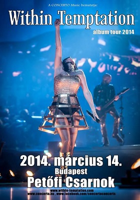 Pár nap múlva Within Temptation koncert a PeCsában