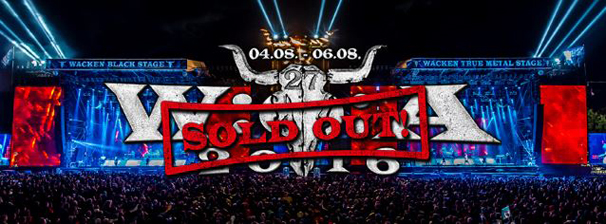 Máris mindent jegy elkelt a 2016-os Wacken Open Airre