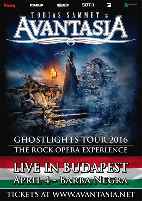 Budapestre is elér az Avantasia 2016-os monstre turnéja