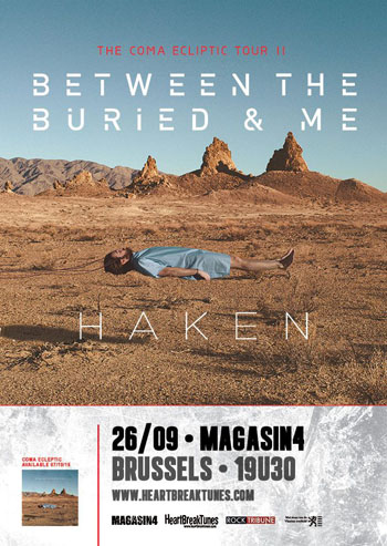 Between The Buried And Me, Haken - Brüsszel, 2015. szeptember 26.