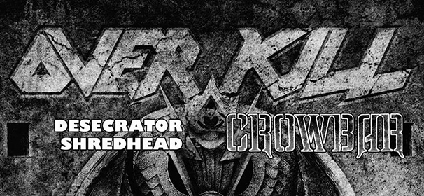 Együtt érkezik Budapestre az Overkill és a Crowbar