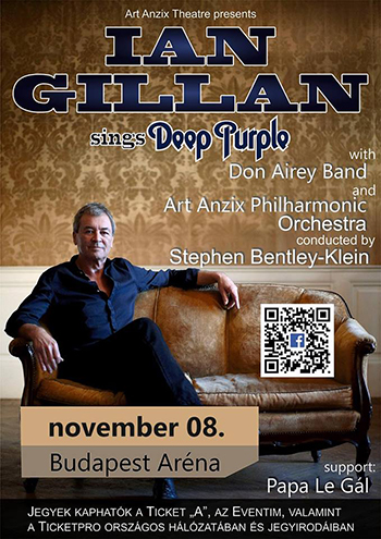 Ian Gillan, Papa Le Gál - Budapest, 2016. november 8.