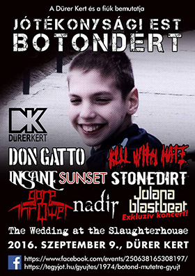 Jótékonysági koncert Botondért a Dürerben