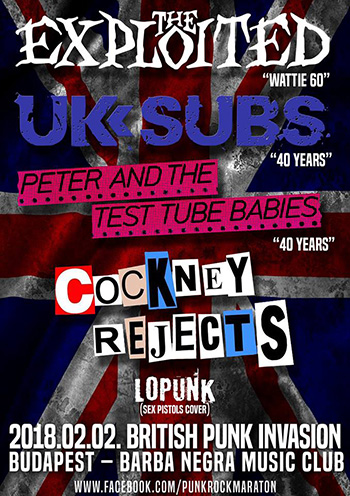 Alig van már jegy a British Punk Invasion estre