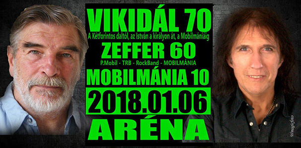 Vikidál 70, Zeffer 60: nagyszabású kettős jubileum az Arénában