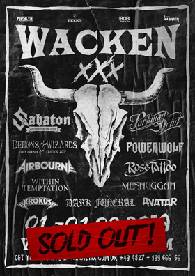 Máris teltházas a 2019-es Wacken Open Air