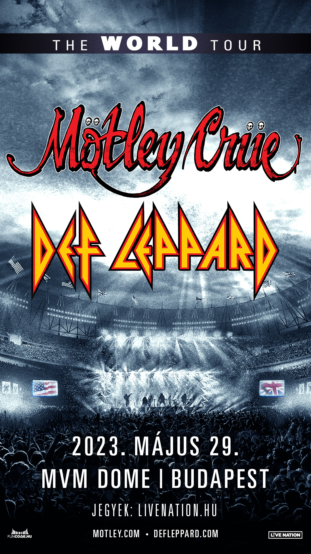Jövő májusban Budapestre érkezik a Mötley Crüe és a Def Leppard közös turnéja