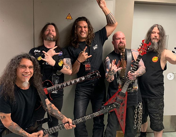 A Slayer és az Anthrax tagjaival bulizott Budapesten Jason Momoa