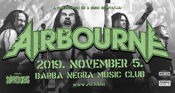 Jövő héten Airbourne Budapesten, végighallgatható az új album
