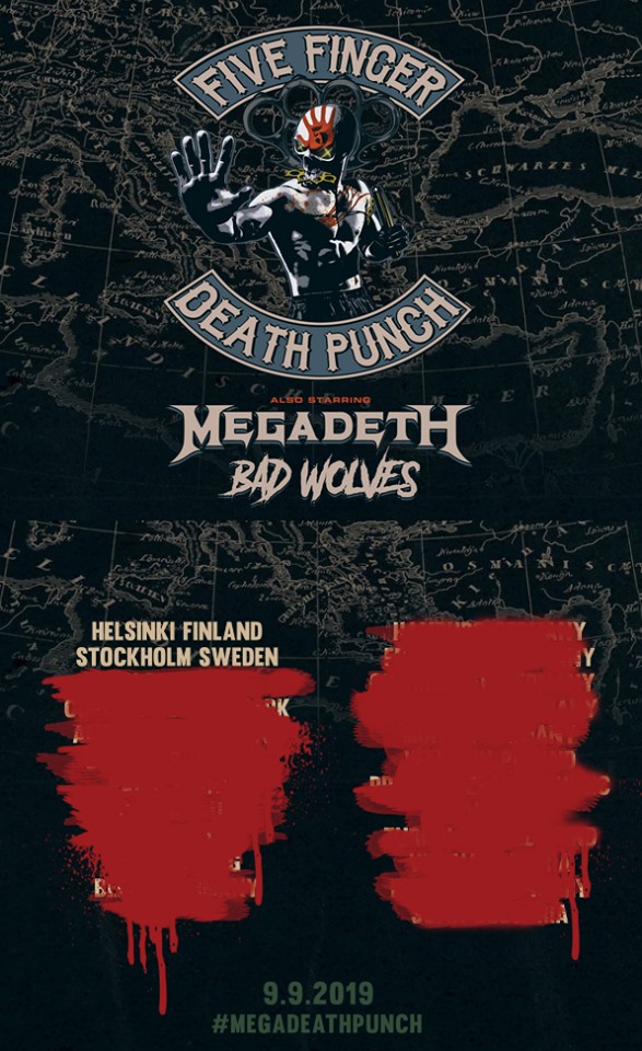 Five Finger Death Punch, Megadeth, Bad Wolves: Budapestet is érinti a közös turné?