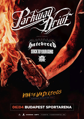 Parkway Drive, Hatebreed, Stick To Your Guns és Venom Prison az Arénában