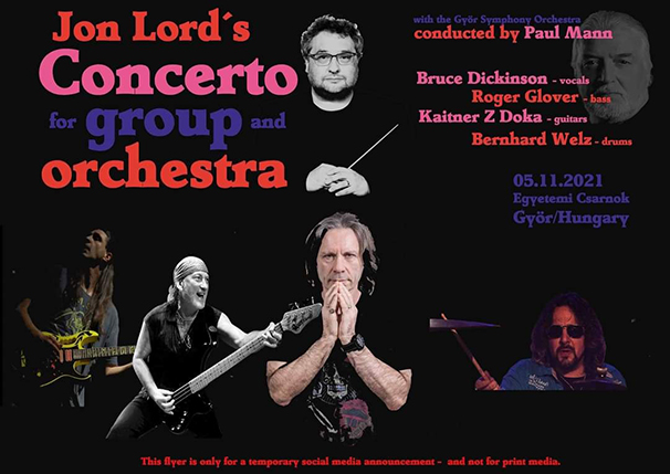 Győri Concerto For Group And Orchestra Bruce Dickinsonnal és Roger Gloverrel