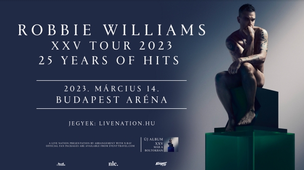 Jövő márciusban Budapestre jön Robbie Williams