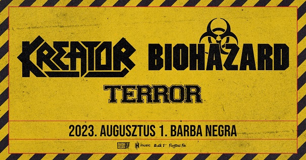 Együtt lép fel Budapesten a Kreator, a klasszikus felállású Biohazard és a Terror