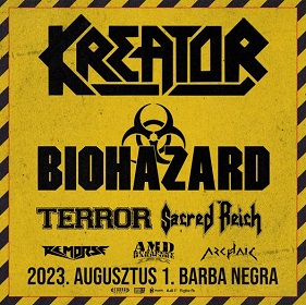 Kreator, Biohazard, Terror és Sacred Reich Budapesten