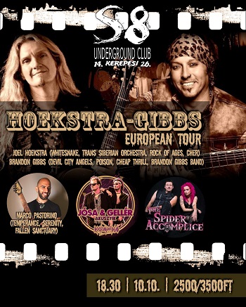 Hoekstra/Gibbs, Spider Accomplice, Marco Pastorino, Jósa & Gellér - Budapest, 2023. október 10.