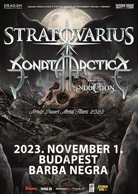 Stratovarius, Sonata Arctica és Kai Hansen fiának zenekara Budapesten