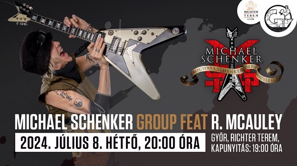 Júliusban Győrben koncertezik Michael Schenker