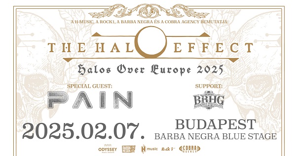 Februárban The Halo Effect, Pain és Bloodred Hourglass Budapesten