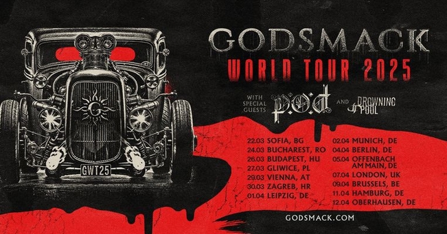 Budapestre érkezik a Godsmack, a P.O.D. és a Drowning Pool turnéja