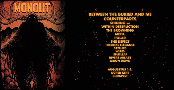 Monolit a Dürerben: Between The Buried And Me, Shining, Counterparts és sokan mások
