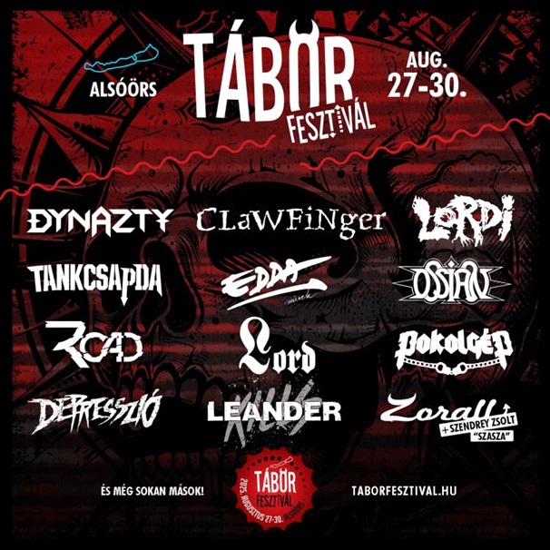 Dynazty, Clawfinger és Lordi az idei Tábor Fesztiválon
