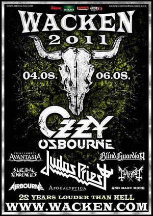 Wacken 2011: Ozzy, Priest, Primal Fear, Trivium