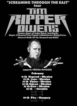 Tim „Ripper” Owens, Tirana Rockers - Pécs, 2011. február 19.