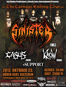 Budapesten lép fel Pat O'Brien egyik kedvenc death metal bandája