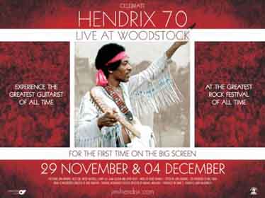 A mozikba kerül Jimi Hendrix woodstocki fellépése
